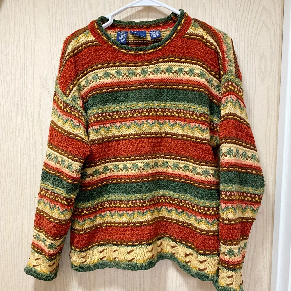 Vintage Liz Sport Multicolored Size M Women’s Pullover Sweater